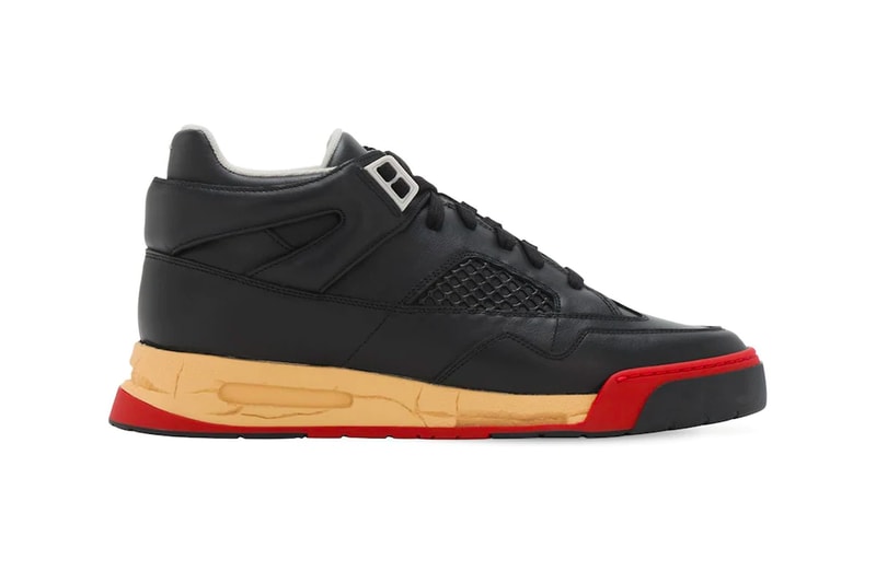 Maison Margiela 35mm DDSTCK Leather Mid-High Sneaker Black Red Release Info Buy Price LUISAVIAROMA Jordan Air Brand 4 bred