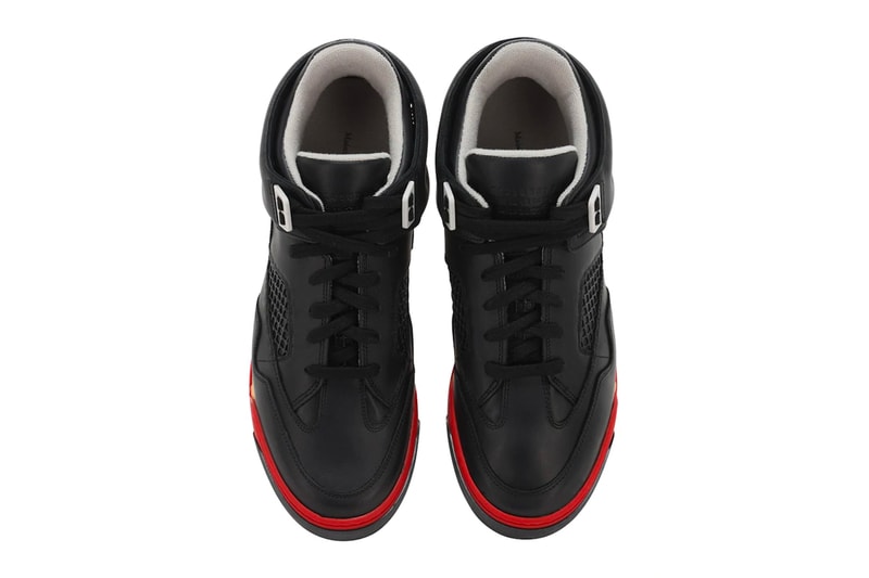Maison Margiela 35mm DDSTCK Leather Mid-High Sneaker Black Red Release Info Buy Price LUISAVIAROMA Jordan Air Brand 4 bred