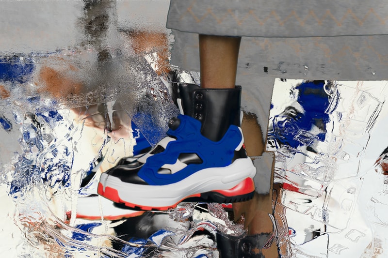 Margiela x Reebok Creative Director John Galliano Instapump Fury Tabi boot Hexalite flat version Graphlite heeled version flexibility stability co-branding shoe launch high fashion french house american sportswear drip hybridized PFW two iconic shoe designs silhouettes