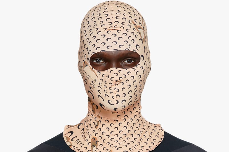 Marine Serre Crafts Beige Balaclava With Recycled Nylon