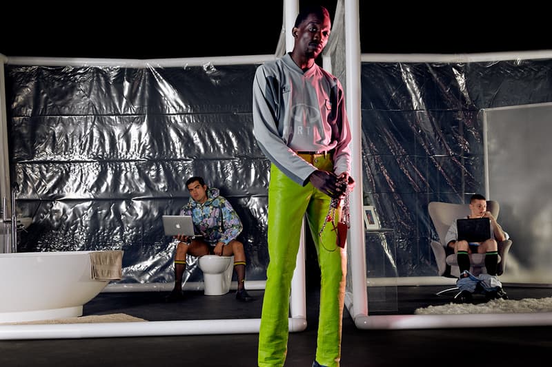 Martine Rose Spring/Summer 2021 Collection Lookbook Men's Women 1970s Underground Gay Scene San Francisco Football Culture Bankers Suits Sportswear Luxury Tailoring Subversion