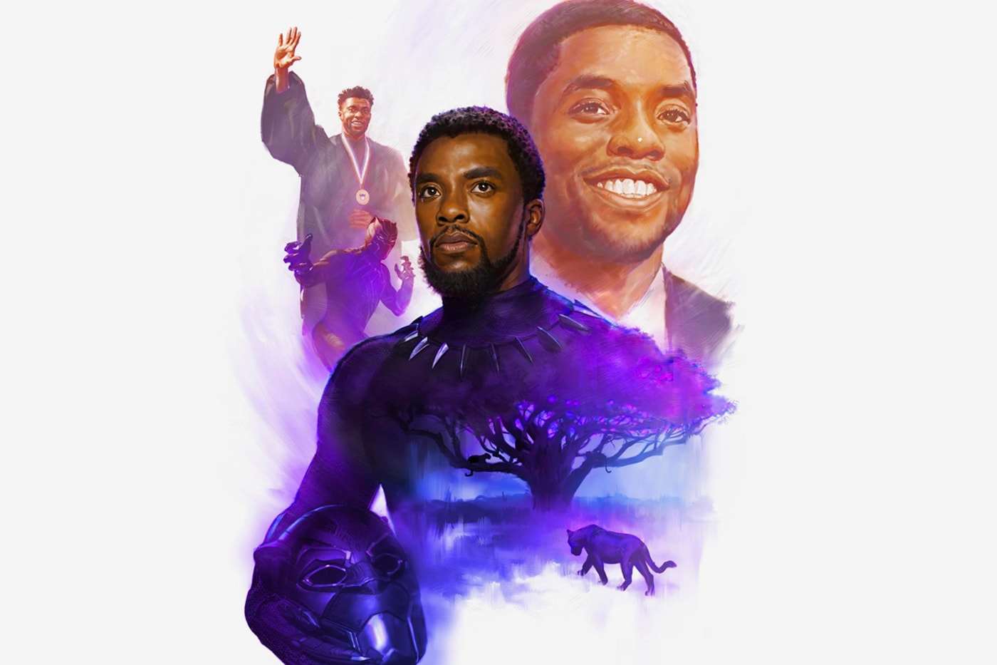 Marvel Chadwick Boseman Official Tribute Art black panther 2 potential recasting shuri king t challa 