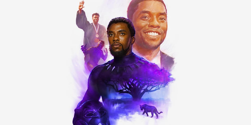 Black Panther T'Challa Chadwick Boseman The Avengers Super Hero Tribute Inspired Artistic Personalised Quote Mouse Pad.
