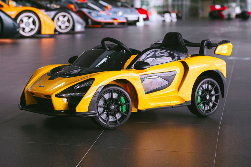 McLaren Senna Ride-On Electric Toy Car Release black Mira orange Vega blue Memphis red white yellow green