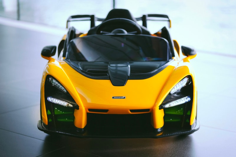 McLaren Senna Ride-On Electric Toy Car Release black Mira orange Vega blue Memphis red white yellow green