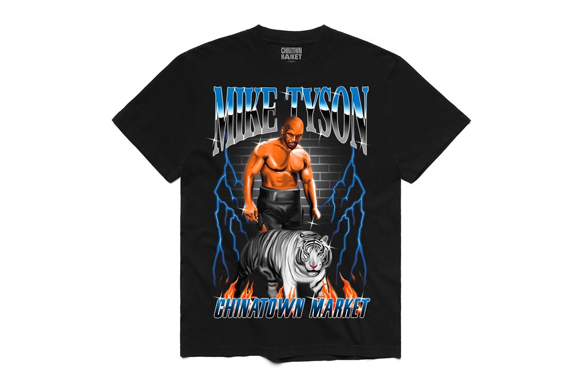 Mike Tyson x Chinatown Market Capsule Collection boxing LA Iron Mike Tiger Shots Graphic Tees T-Shirts 
