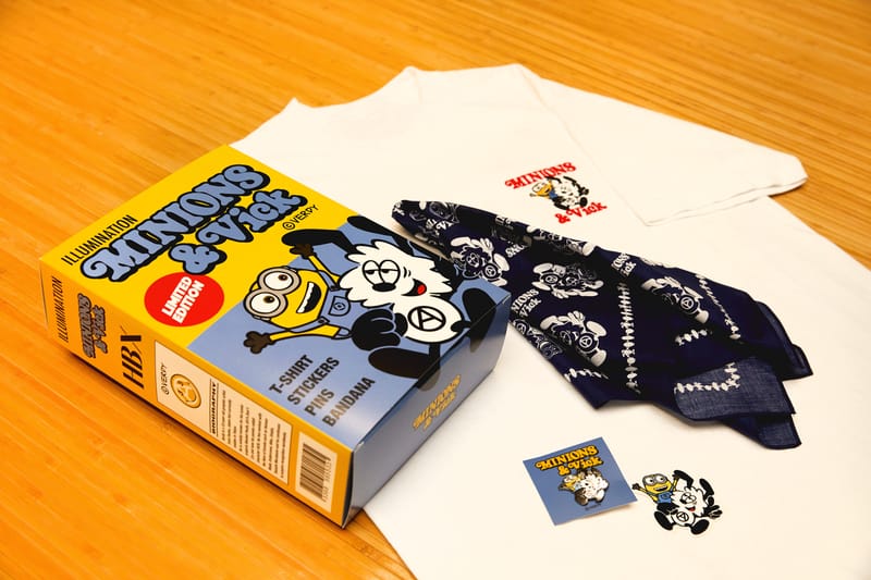 店舗割引Verdy × Minions x Vick Set Pack 黒L Tシャツ/カットソー(半袖/袖なし)