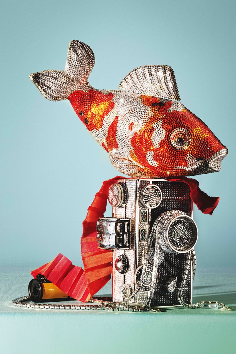Moda Operandi Judith Leiber Bags archival museum collector pieces koi fish bird pig turtle tomato watermelon phone godzilla jewels crystals