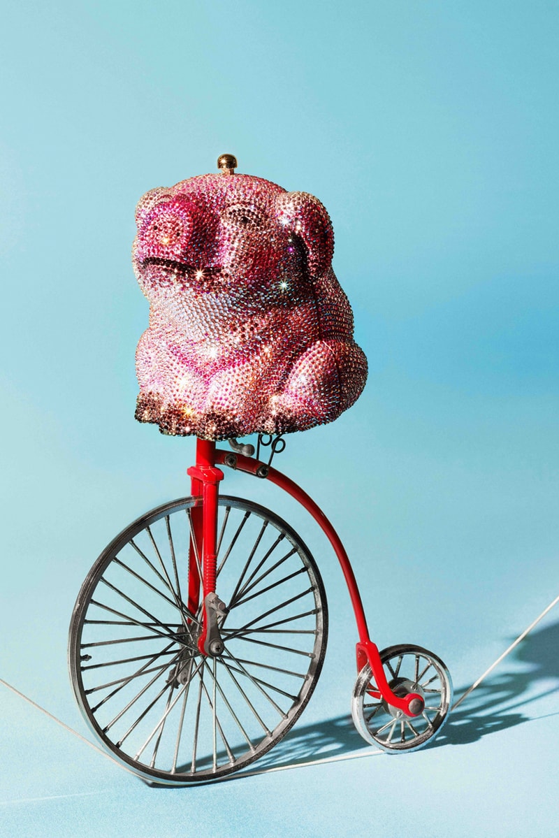Moda Operandi Judith Leiber Bags archival museum collector pieces koi fish bird pig turtle tomato watermelon phone godzilla jewels crystals