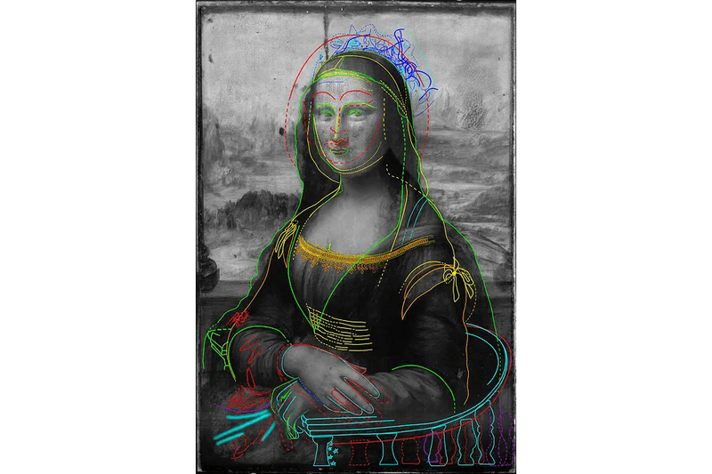 mona lisa hidden drawing discovery leonardo da vinci louvre pascal cotte scientist