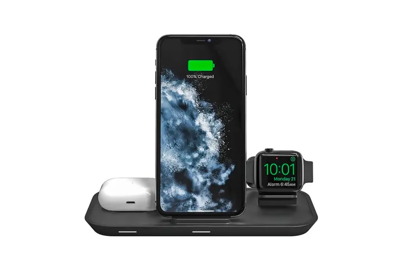 Mophie выпускает концентратор для беспроводной зарядки 3-в-1, подставку для iPhone Apple Watch, AirPods tech, беспроводную прикроватную тумбочку с аккумулятором, технические гаджеты 