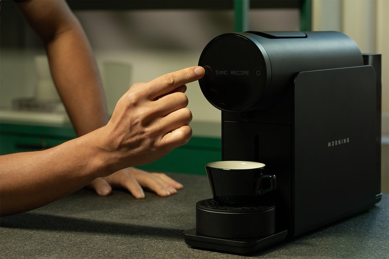 kickstarter the morning machine coffee capsule brewer nespresso custom settings weight scale