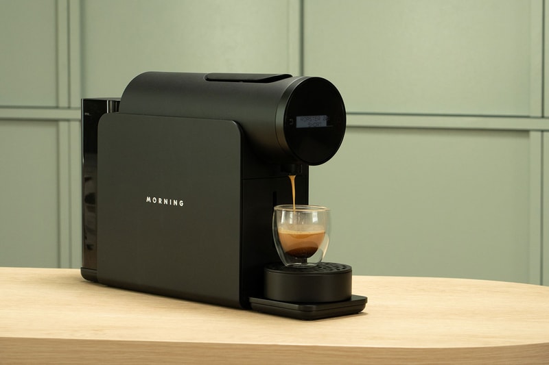 kickstarter the morning machine coffee capsule brewer nespresso custom settings weight scale