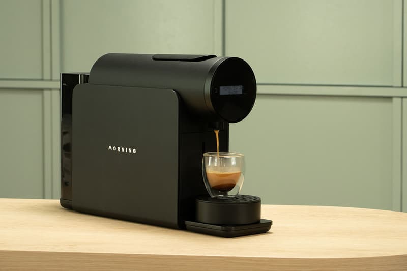 kickstarter the morning machine coffee capsule brewer nespresso custom settings weight scale