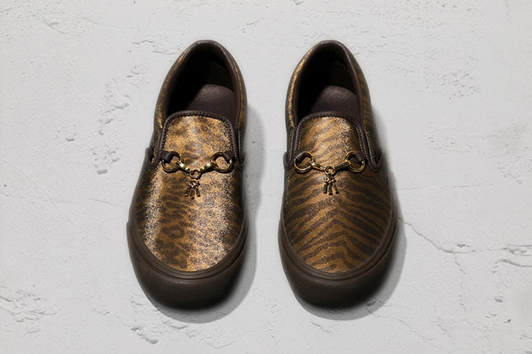 Vans and NEEDLES Reunite for Asymmetrical Animal Print Slip-Ons