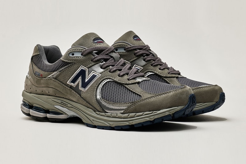 New Balance 2002R Grey Black revived classic running silhouette nubuck leather mesh panel uppers ABZORB technology N-ergy cushioning sole unit