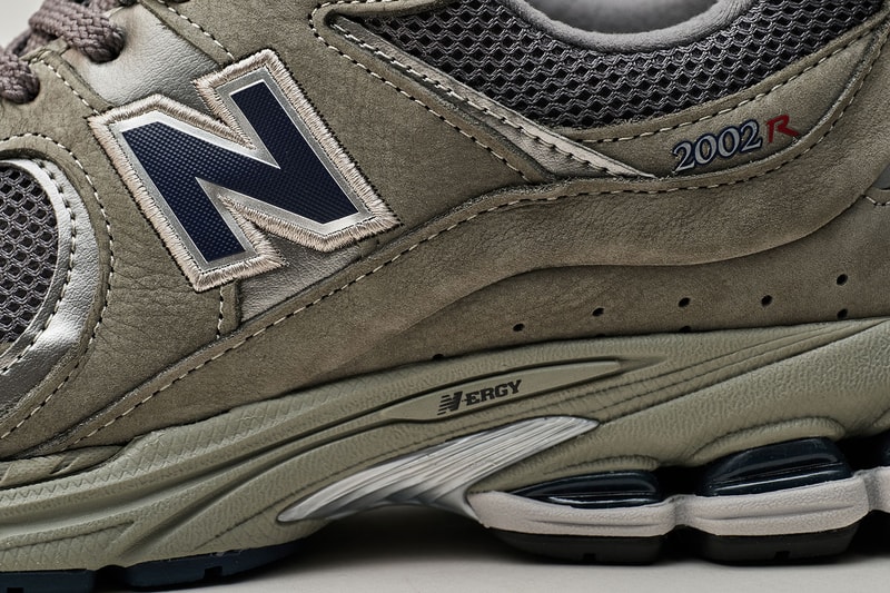 New Balance 2002R Grey Black revived classic running silhouette nubuck leather mesh panel uppers ABZORB technology N-ergy cushioning sole unit