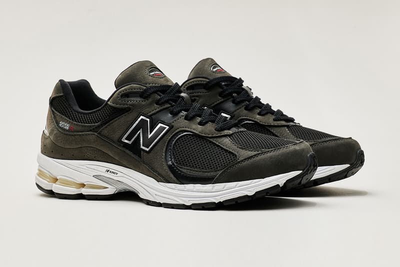 New Balance 2002R Grey Black revived classic running silhouette nubuck leather mesh panel uppers ABZORB technology N-ergy cushioning sole unit