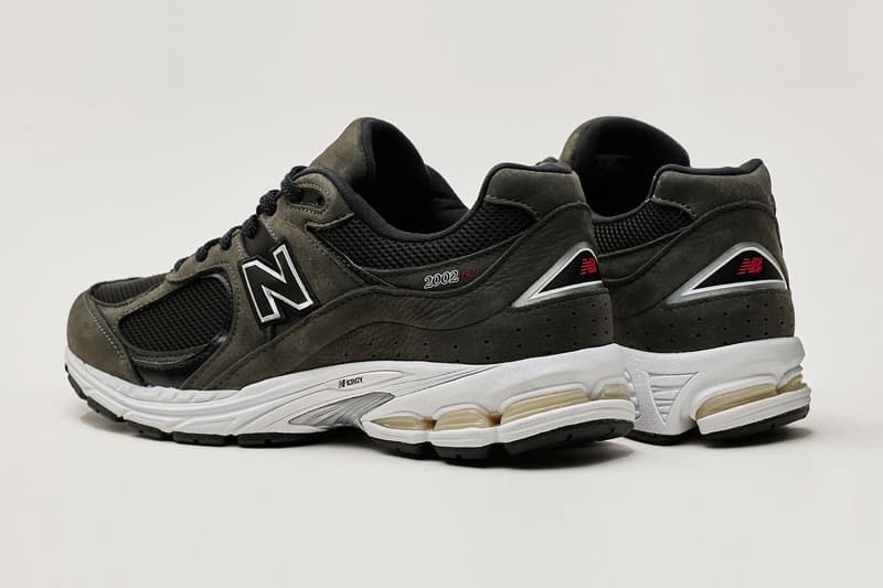 New Balance 2002R Grey Black revived classic running silhouette nubuck leather mesh panel uppers ABZORB technology N-ergy cushioning sole unit