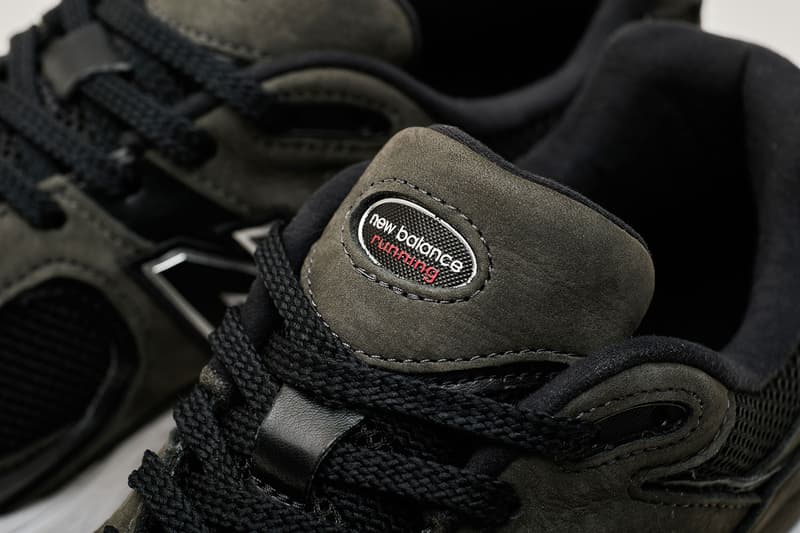 New Balance 2002R Grey Black revived classic running silhouette nubuck leather mesh panel uppers ABZORB technology N-ergy cushioning sole unit