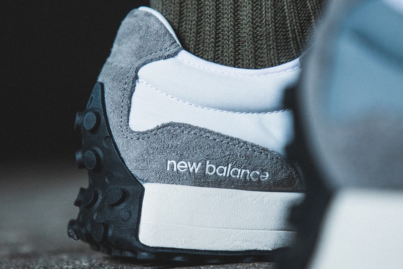 New Balance 327 "Gray/White" Re-Release Raffle Stock HBX On Foot Images Sneaker Release Information Split Pack Leather Suede Nylon 70s Inspired Vintage Retro Runner
