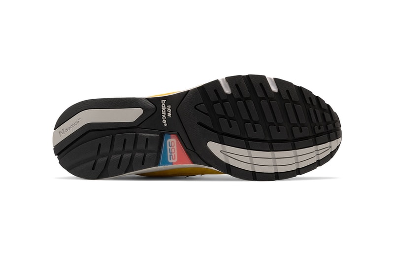 New Balance 992 sneaker colorways yellow grey jjjjound release information autumnal orange