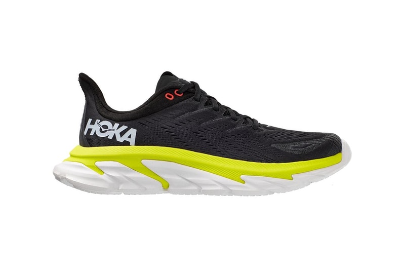 Hoka one one evening primrose black yellow running trainers anthracite where to cop best running trainers with cushioning 