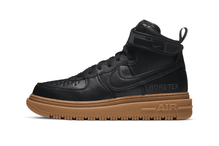 Nike Weatherizes Air Force 1 Boot "Black Gum" With GORE-TEX