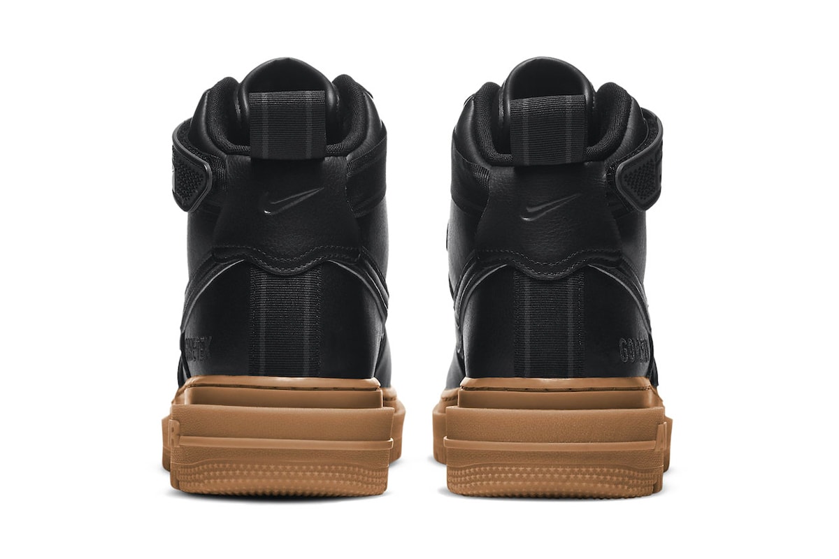 Nike Air Force 1 GORE-TEX Black Gum CT2815 001 menswear streetwear spring summer 2020 collection footwear sneakers shoes kicks trainers runners