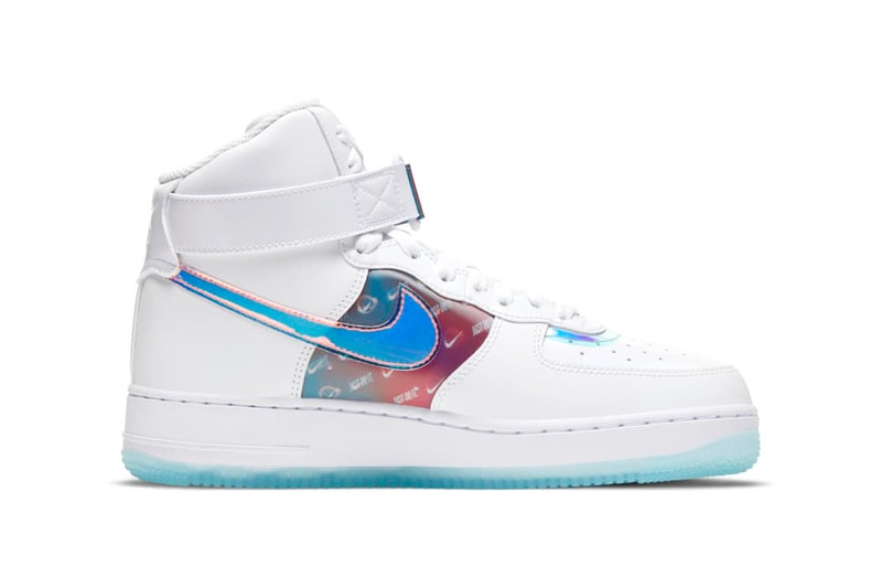 Nike Air Force 1 "Good Game" Pack Low '07 LV8 Hi LX Sneaker Release Information Drop Date Closer Look Metallic Iridescent Shiny Color Flip Hologram Reflective 