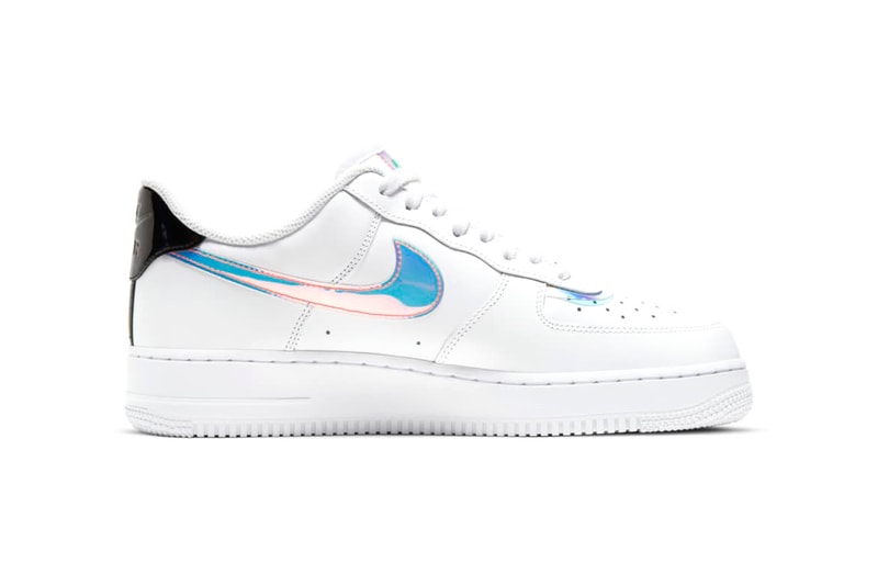 Nike Air Force 1 "Good Game" Pack Low '07 LV8 Hi LX Sneaker Release Information Drop Date Closer Look Metallic Iridescent Shiny Color Flip Hologram Reflective 