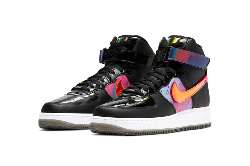 Nike Air Force 1 "Good Game" Pack Low '07 LV8 Hi LX Sneaker Release Information Drop Date Closer Look Metallic Iridescent Shiny Color Flip Hologram Reflective 