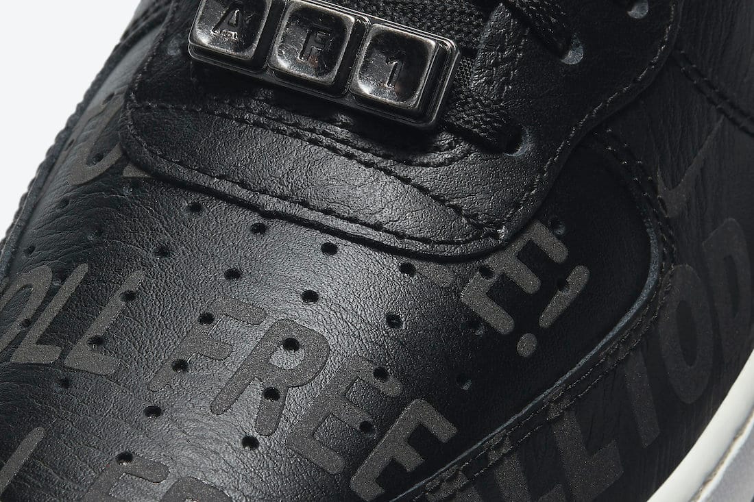 nike air force 1 low black leather pack
