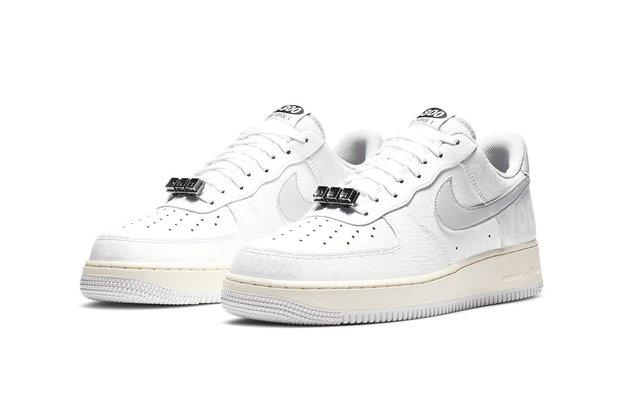 Nike AF1 Replacement Lace Tags Shoe badge Air Force Ones White