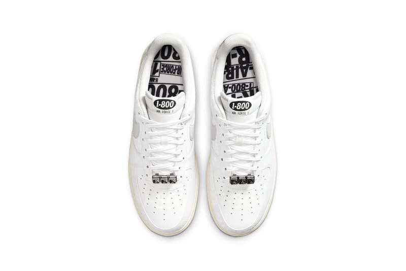Nike Air Force 1 Low Hi "Toll Free" CJ1631-100 CU1414-001 "White/Vast Grey-Sail-Black" "Black/Black-Sail-Vast Grey" ’07 Premium Sneaker Release Information Closer Look Drop Date "1-800"