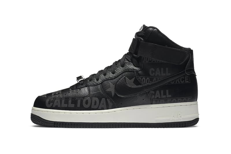 Nike Air Force 1 Low Hi "Toll Free" CJ1631-100 CU1414-001 "White/Vast Grey-Sail-Black" "Black/Black-Sail-Vast Grey" ’07 Premium Sneaker Release Information Closer Look Drop Date "1-800"