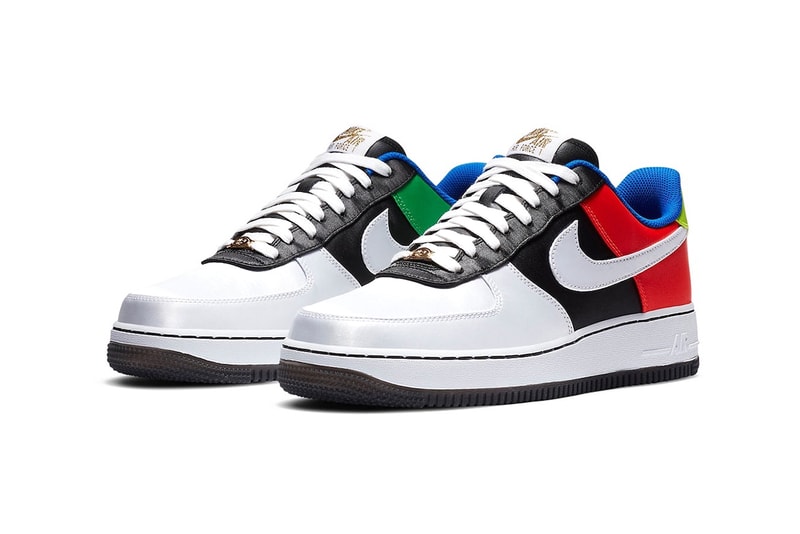 Nike Air Force 1 Low “Olympic” DA1345-014 "Black/Metallic Silver-Chie" Release Information AF1 Japan Summer Tokyo Footwear Sneaker Drop Date Closer First Look Multicolored Materials Reveal Metallic Underlays
