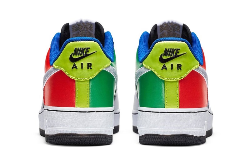 Nike Air Force 1 Low “Olympic” DA1345-014 "Black/Metallic Silver-Chie" Release Information AF1 Japan Summer Tokyo Footwear Sneaker Drop Date Closer First Look Multicolored Materials Reveal Metallic Underlays