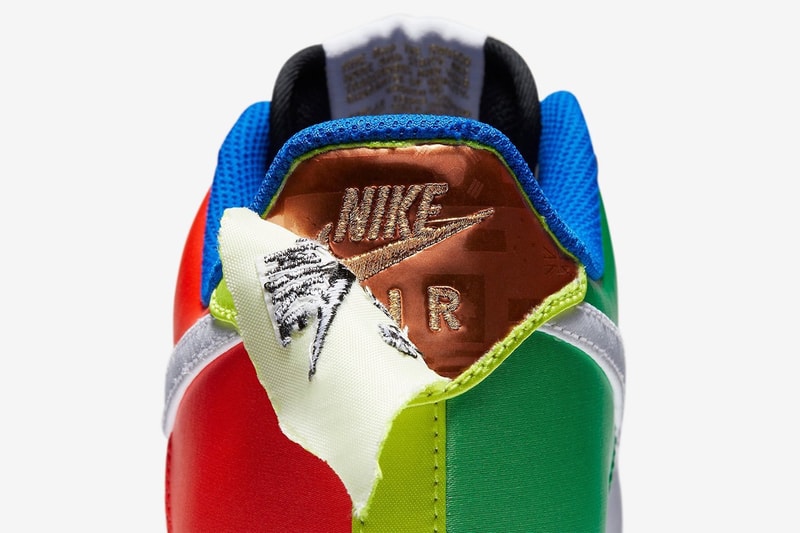 Nike Air Force 1 Low “Olympic” DA1345-014 "Black/Metallic Silver-Chie" Release Information AF1 Japan Summer Tokyo Footwear Sneaker Drop Date Closer First Look Multicolored Materials Reveal Metallic Underlays