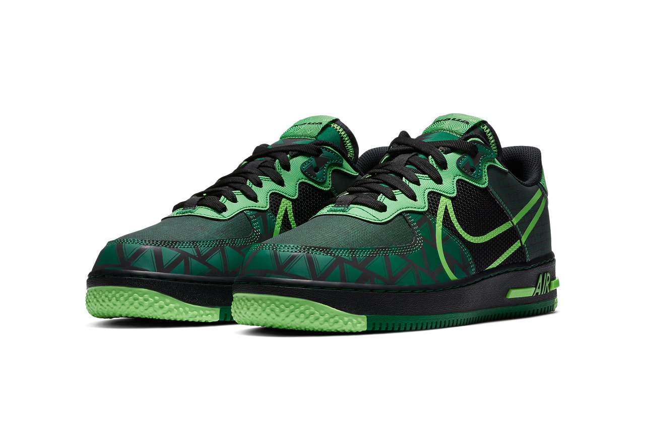 nike sportswear air force 1 react naija nigerian national football soccer team super eagles black pine green strike CW3918 001 official release date info photos price store list buying guide