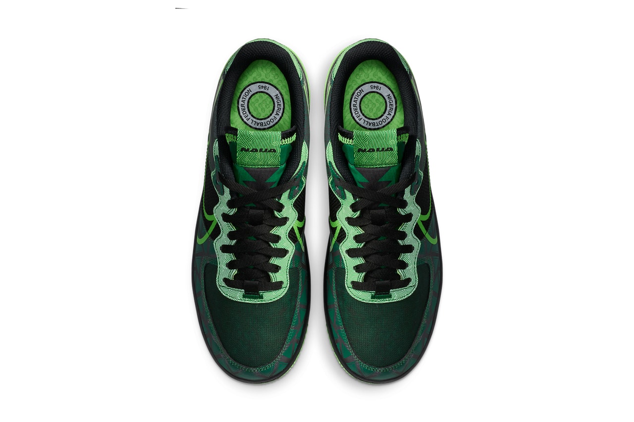 nike sportswear air force 1 react naija nigerian national football soccer team super eagles black pine green strike CW3918 001 official release date info photos price store list buying guide