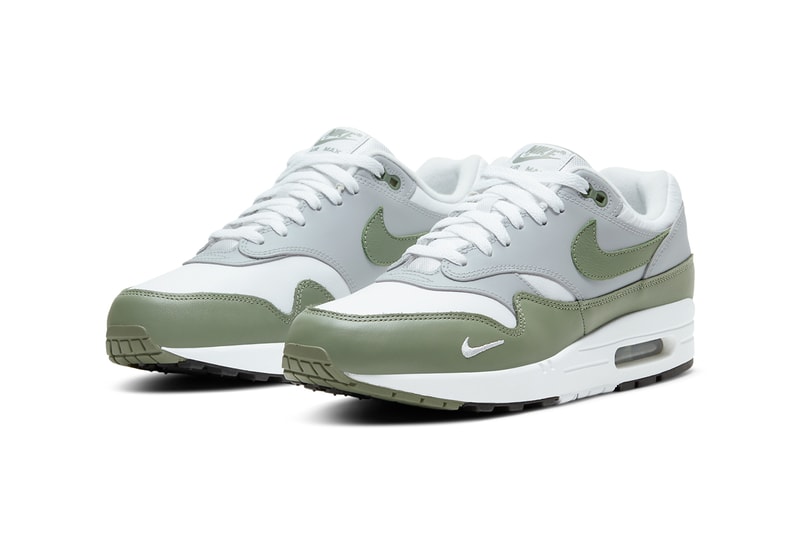 nike sportswear air max 1 spiral sage mystic date white gray green brown db5074 100 101 official release date info photos price store list buying guide