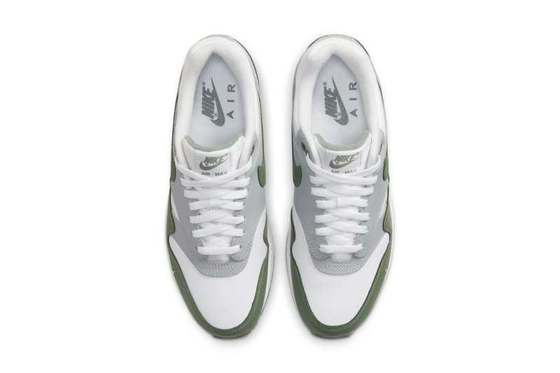 nike sportswear air max 1 spiral sage mystic date white gray green brown db5074 100 101 official release date info photos price store list buying guide