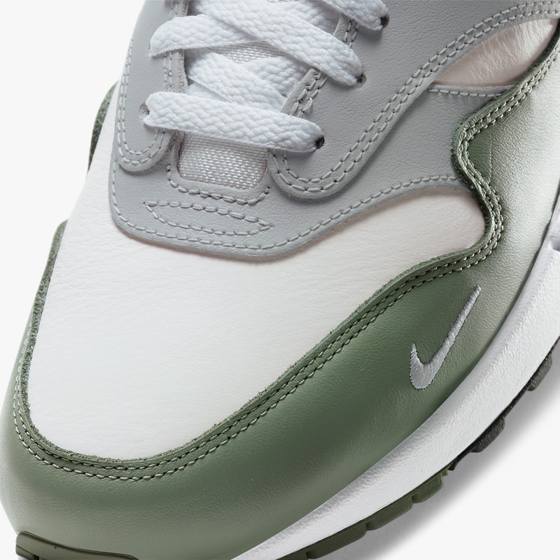nike sportswear air max 1 spiral sage mystic date white gray green brown db5074 100 101 official release date info photos price store list buying guide