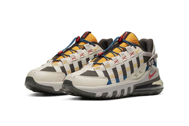 Nike Air Max 270 Vistascape "Light Orewood Brown" "Chile Red" "Newsprint" CQ7740-100 Sneaker Release Information Footwear Drop Date First Look Tactile Rugged ACG Price