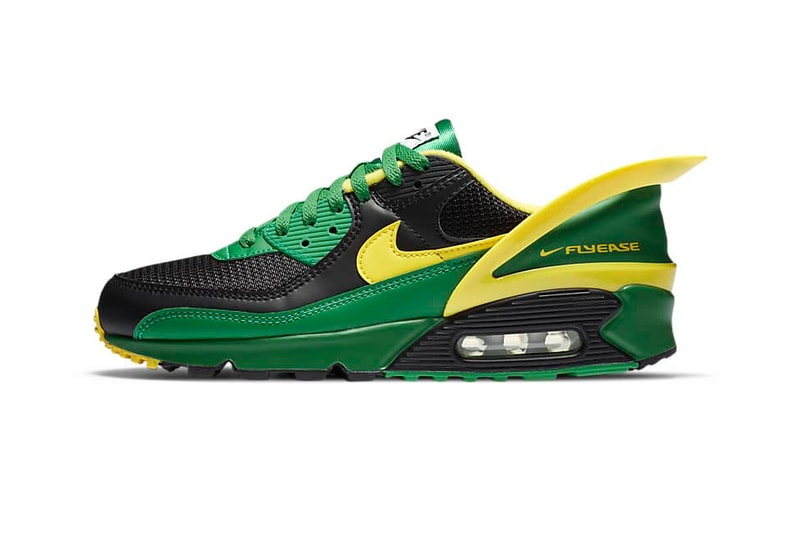 nike air max flyease apple green yellow strike black
