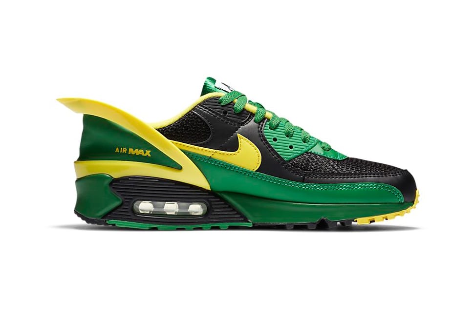 nike yellow and green shoes