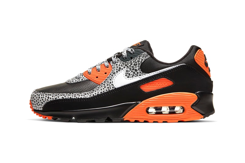 nike air max 90 safari black white safety orange details DA5427-001 release information buy cop purchase hanon