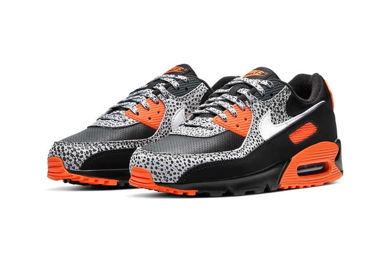 nike air max 90 safari black white safety orange details DA5427-001 release information buy cop purchase hanon