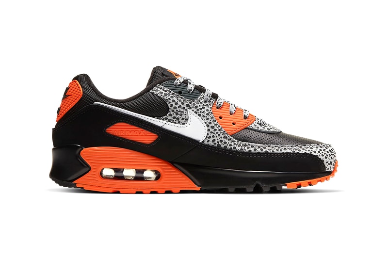 nike air max 90 safari black white safety orange details DA5427-001 release information buy cop purchase hanon